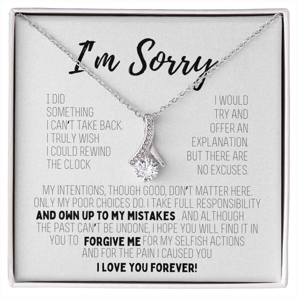 I'm Sorry Crystal Necklace