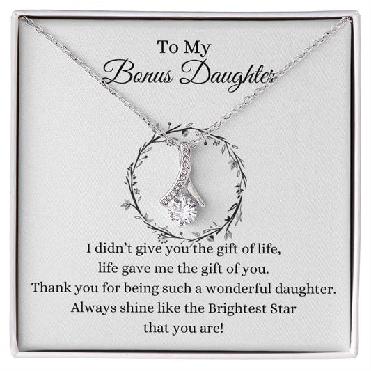 To My Bonus Daughter Necklace