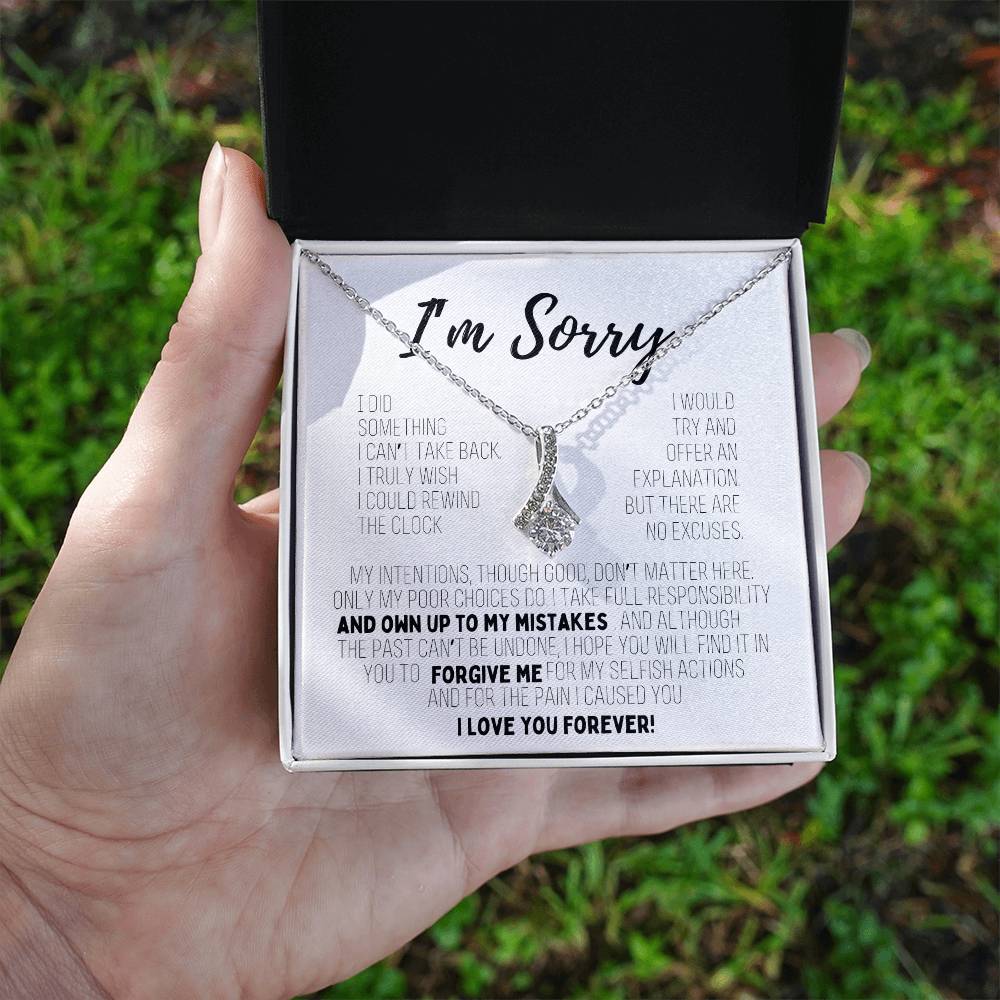 I'm Sorry Crystal Necklace