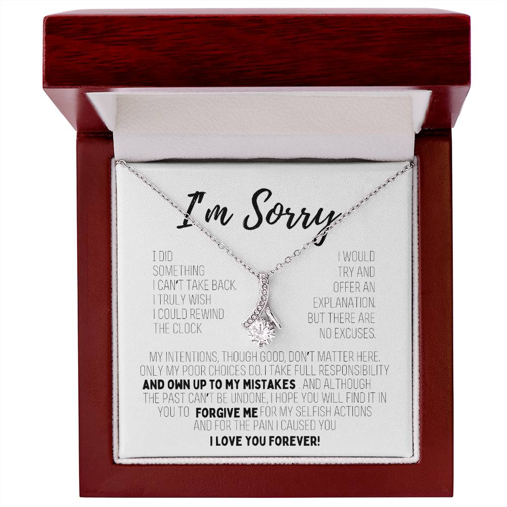 I'm Sorry Crystal Necklace