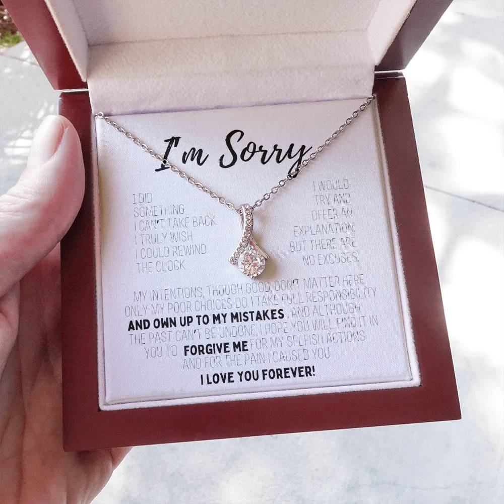 I'm Sorry Crystal Necklace