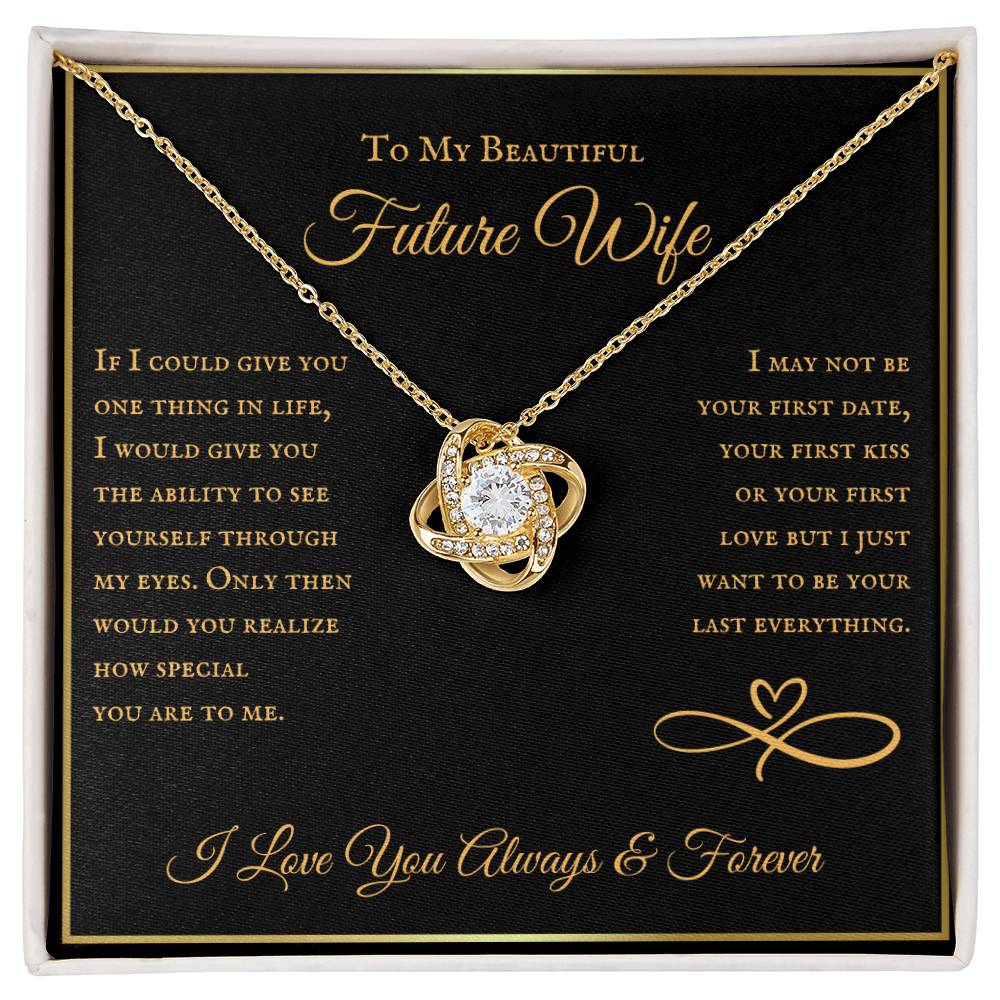 To My Future Wife Love Knot Necklace