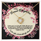 To My Bonus Daughter Love Knot Necklace