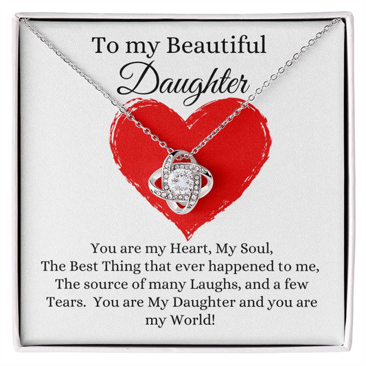 To My Beautiful Daughter Necklace