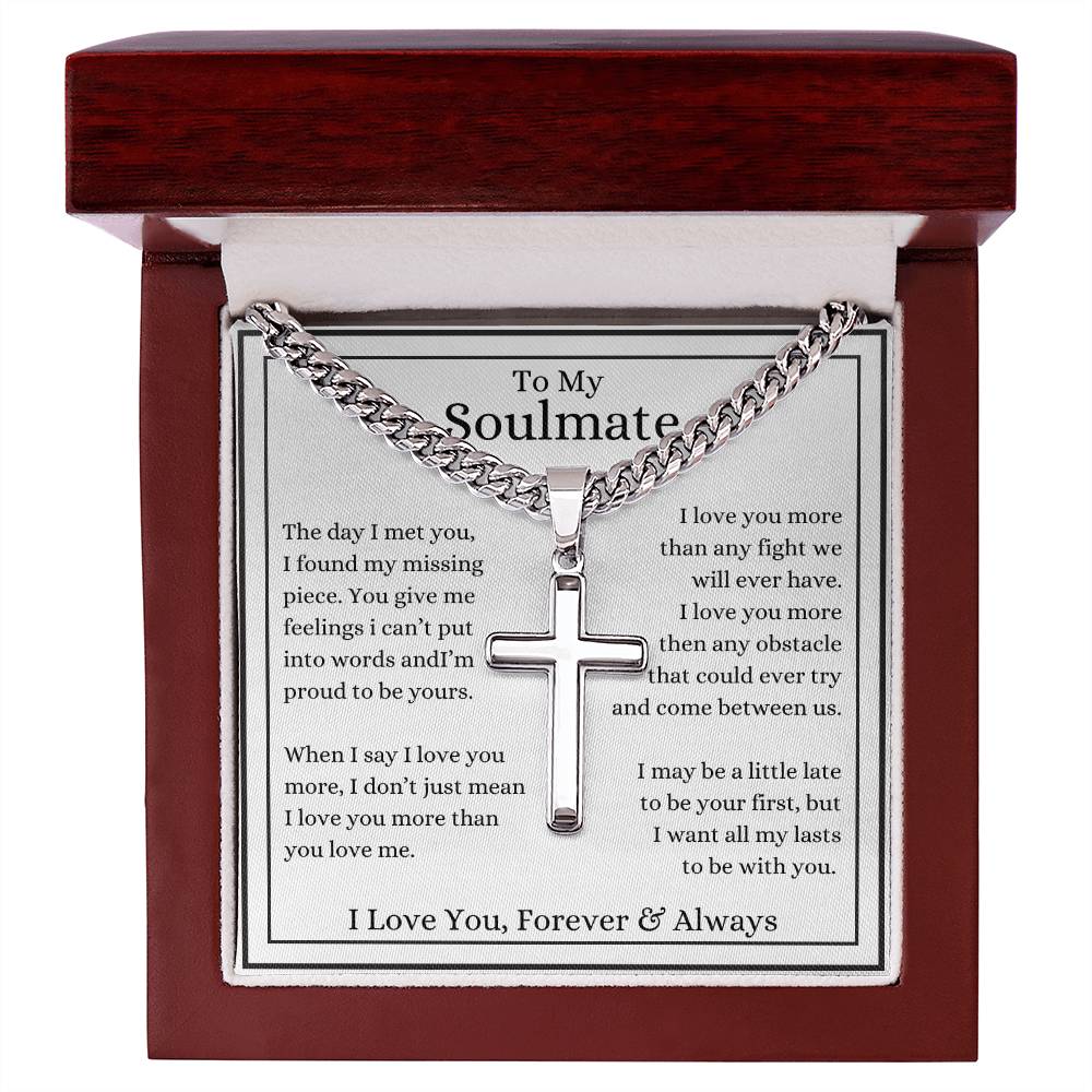 To My Soulmate Cross