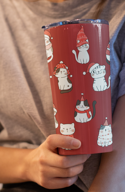 Christmas Cat Tumbler 20oz