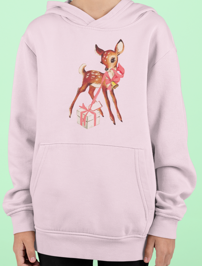 Vintage Deer Opening Package Youth Hoodie