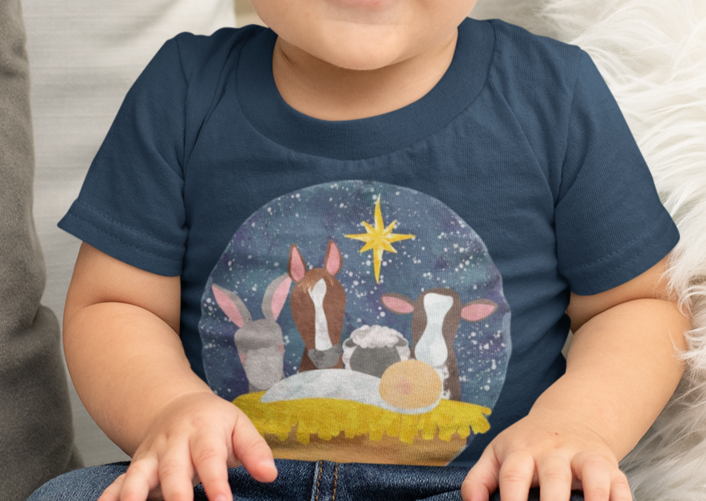 Animal Nativity Infant Tee