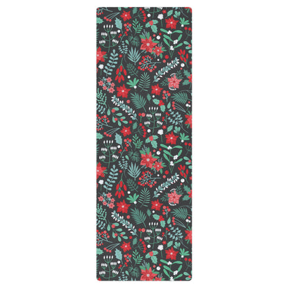 Winter Floral Yoga mat