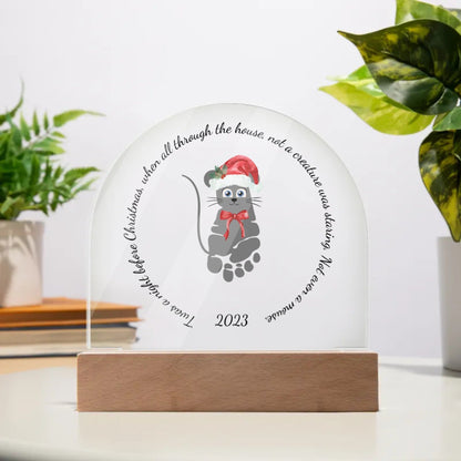 Christmas Mouse Acrylic - Custom Name